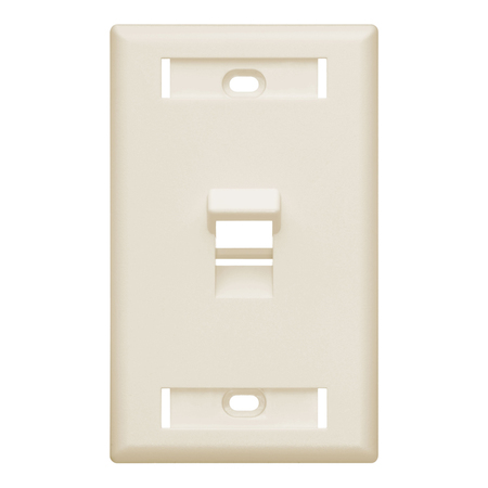 LEVITON Number of Gangs: 1 Plastic, Light Almond 42081-1TS